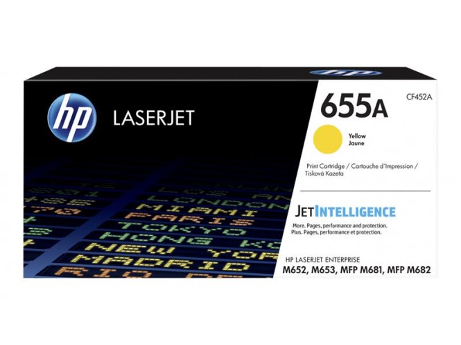 HP 655A - jaune - original - LaserJet - cartouche de toner(Unitaire) 