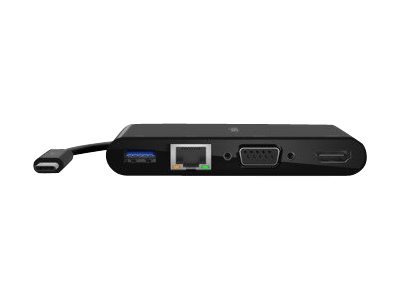 Belkin CONNECT adaptateur multiport - USB-C - VGA,HDMI - GigE 