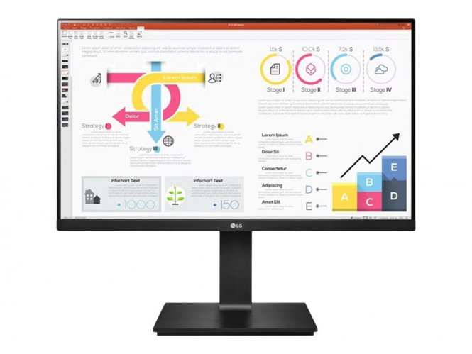 LG 24QP750P-B - Écran LED - 24" (23.8" visualisable) - 2560 x 1440 QHD @ 75 Hz - IPS - 300 cd/m² - 1000:1 - HDR10 - 5 ms - HDMI, DisplayPort, USB-C 