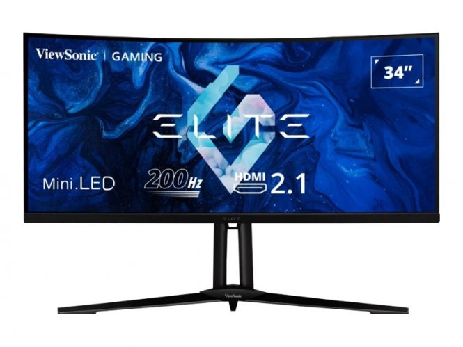 ViewSonic XG341C-2K - Écran LED - jeux - incurvé - 34" - 3440 x 1440 UWQHD @ 200 Hz - MVA - 1400 cd/m² - 3000:1 - DisplayHDR 1400 - 1 ms - 2xHDMI, DisplayPort, USB-C - haut-parleurs 