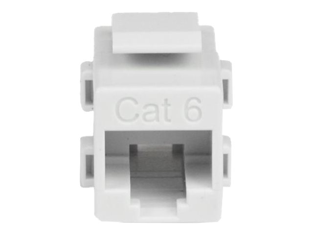 White Cat 6 RJ45 Keystone Jack Coupler 