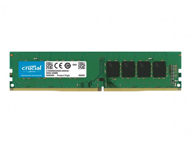 Crucial - DDR4 - module - 16 Go - UDIMM 288 broches - 3200 MHz / PC4 -25600 - CL 12 -1.2 V - mémoire sans tampon - no ECC 