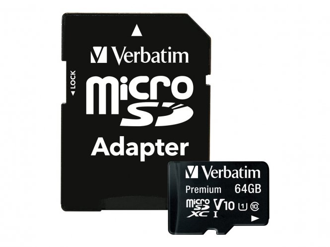Verbatim Premium - carte mémoire flash - 64 Go - microSDXC UHS-I 