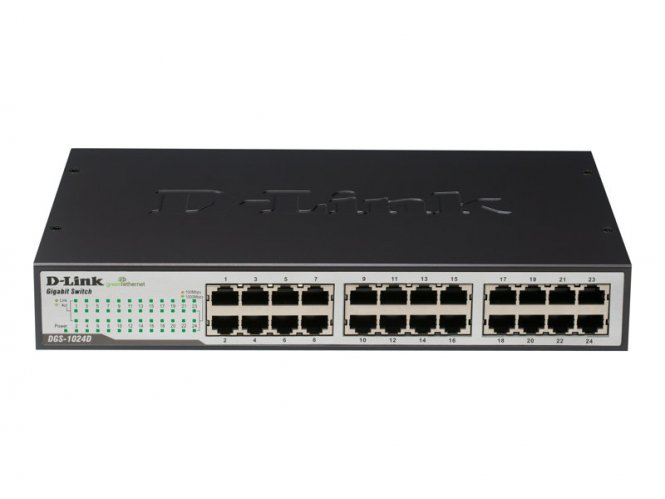 Switch Gigabit Ethernet cuivre 24 ports 10/100/1000Mbps GREEN ETHERNET 