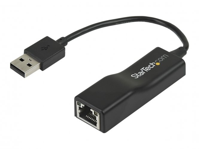 StarTech.com Adaptateur réseau USB 2.0 vers Ethernet - 10/100 Mb/s - Convertisseur / Dongle USB vers RJ45 - Mâle / Femelle - Noir - Adaptateur réseau - USB 2.0 - 10/100 Ethernet - noir