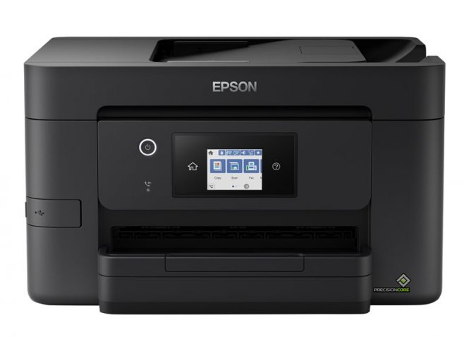 Epson WorkForce Pro WF-3820DWF - Imprimante multifonctions - couleur - jet d'encre - A4/Legal (support) - jusqu'à 21 ppm (impression) - 250 feuilles - 33.6 Kbits/s - USB 2.0, LAN, Wi-Fi(n), hôte USB 