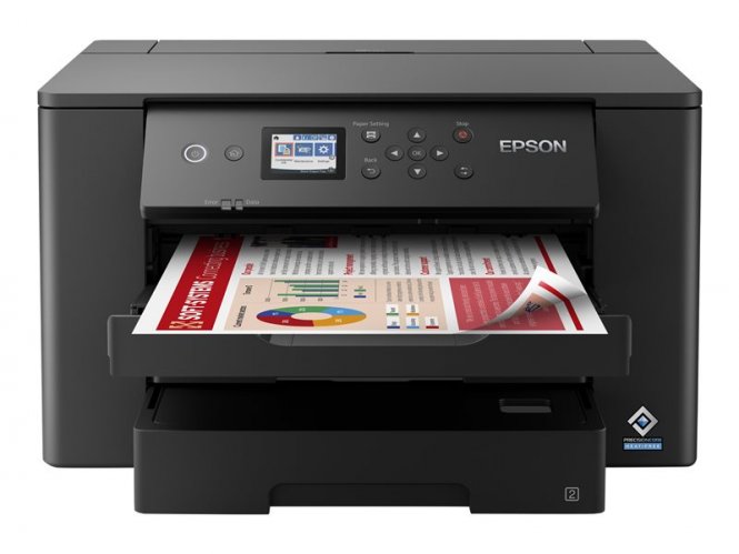 Epson WorkForce WF-7310DTW - Imprimante - couleur - Recto-verso - jet d'encre - A3 - 4 800 x 2 400 dpi - jusqu'à 25 ppm (mono)/jusqu'à 12 ppm (couleur) - capacité : 500 feuilles - USB 2.0, LAN, Wi-Fi(n) 