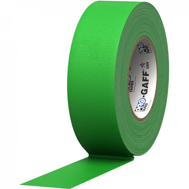 3130 GREEN Ruban Gaffer, Tissu, Vert, 50 mm x 50 m 