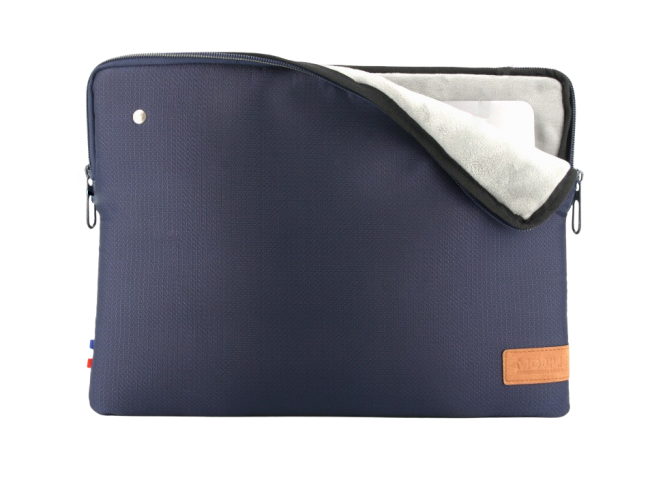 MOBILIS  La Frenchie Sleeve 12.5 14'' Midnight Blue Made in France 25% RECYCLED 