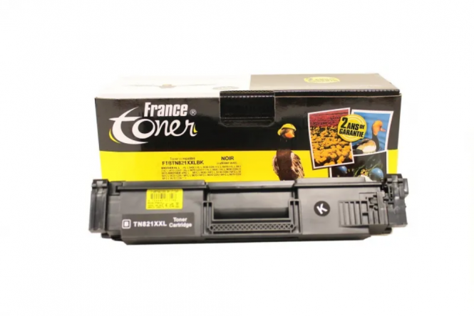Toner FranceToner équivalent à BROTHER TN821 (TN-821XXLBK) - NOIR - Format XXL 