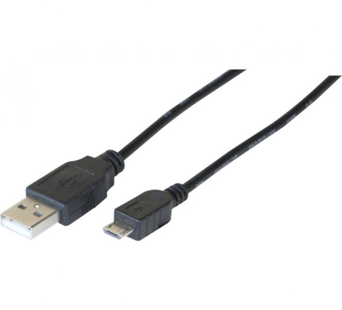 Cordon eco USB 2.0 A / MICRO B noir - 3 m 