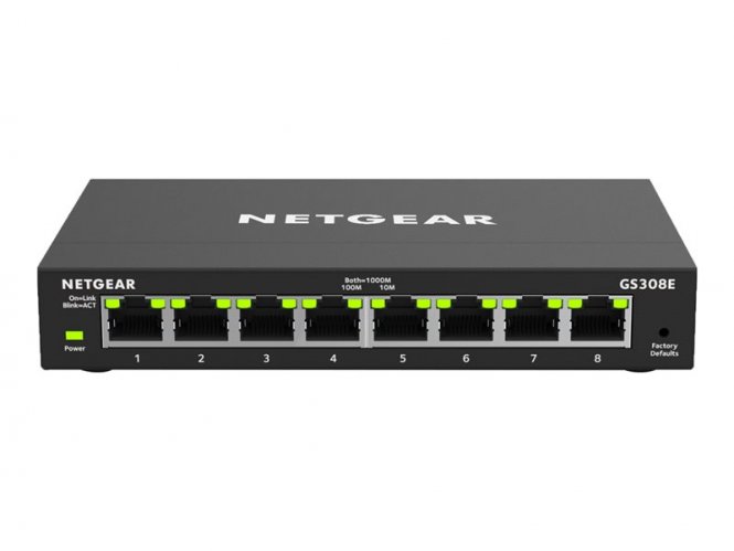 YY Netgear 8Port Switch 10/100/1000 GS308E 