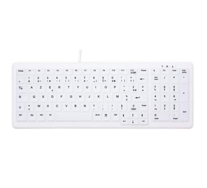 CONTOUR ACTIVE KEY Clavier hyg. AK-C7000 filaire FR blanc