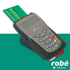 Lecteur de carte vitale bifente fixe Olaqin SET 2 - Compatible PC-SC 