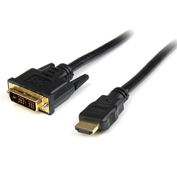 StarTech.com Câble HDMI vers DVI-D de 2 m - M/M - Câble adaptateur - HDMI mâle pour DVI-D mâle - 2 m - noir 