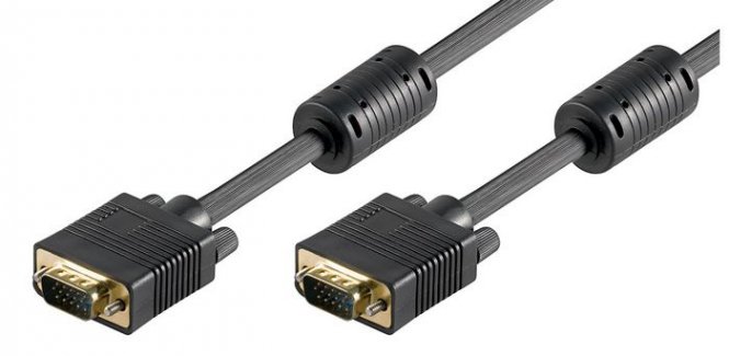 Cordon SVGA HD15M/HD15M Avec Ferrites - 5,00 M 