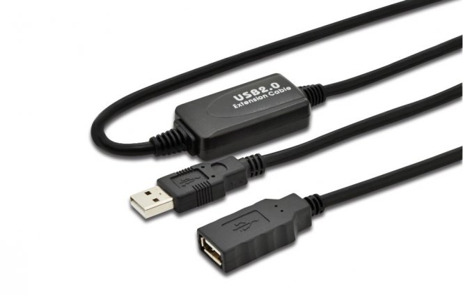 Rallonge USB2-A mâle vers USB2-A femelle - 15 mètres 