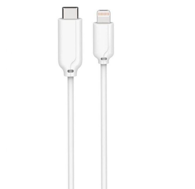 MicroConnect USB C/Lightning, 1 m, White 