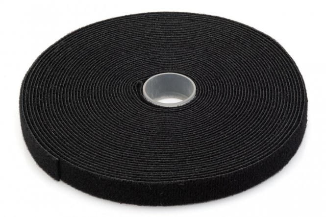 Digitus Hook-and-loop fastener tape fabric, 10m x 15mm x 2.6mm, on roll, bl