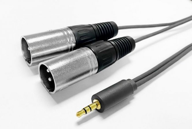 Vivolink Câble 3,5 mm vers 2 x XLR mâle 2 m