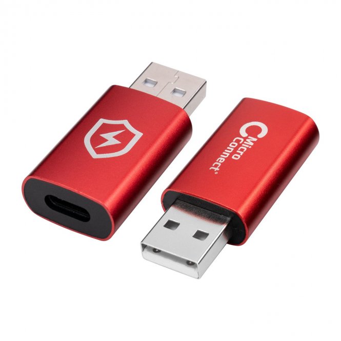 MicroConnect Safe Charge USB-A to C data blocker adapter 