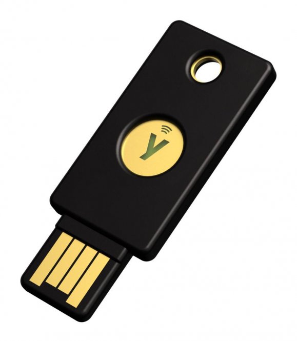 Yubico Yubico - Security Key NFC - Black - Two-Factor authentication (2FA) Security Key, Connect via USB-A or NFC FIDO U2F/FIDO2 Certified