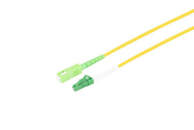 MicroConnect Câble fibre optique LC-SC OS2 5m Simplex APC 