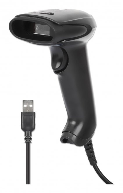 Manhattan Contact CCD Handheld Barcode Scanner, USB, 60mm Scan Width, Cable 152cm 