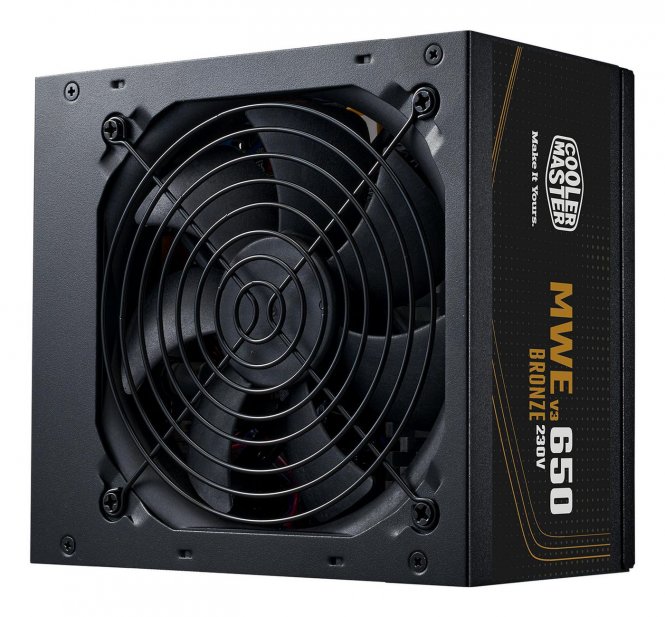 Cooler Master 650W, ATX 12V Ver. 3.1, 200-240V, 5A, 50-60Hz, 120mm, HDB, 80 PLUS Bronze EU 230V, 100 - 150 ms, 1.65 kg, EU