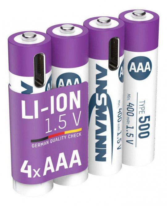 ANSMANN AAA Lithium-ion battery - 1.5, 500 (min. 400 mAh), 4 pcs