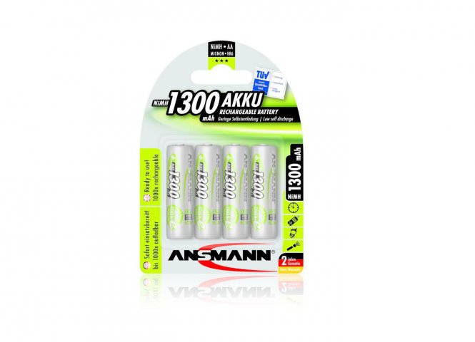 ANSMANN NiMH Rechargeable battery AA / HR6 1300 mAh maxE 4 pcs.
