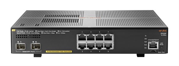 HP Switch 2930F-8G 8xGBit/2xSFP+ PoE+ JL258A 
