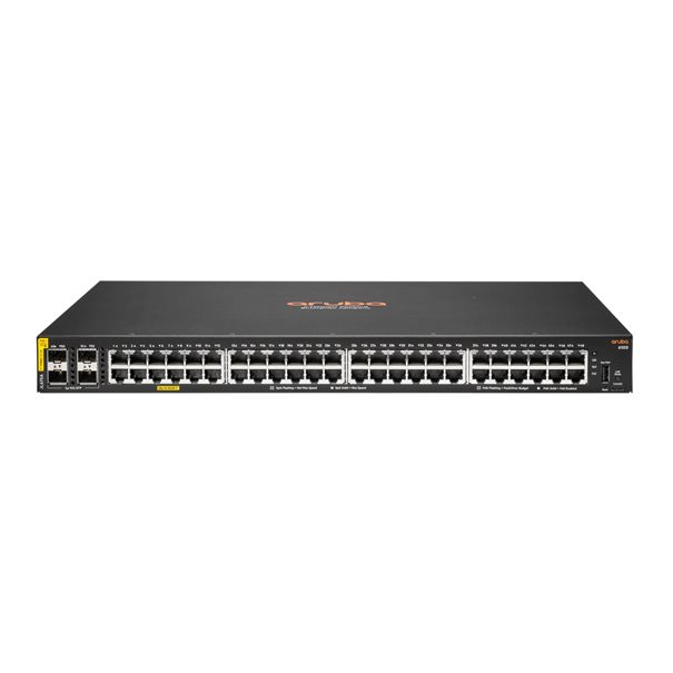 HPE Aruba Switch CX 6100 48G 4SFP+ 48xGBit/4xSFP+ PoE 370W JL675A 