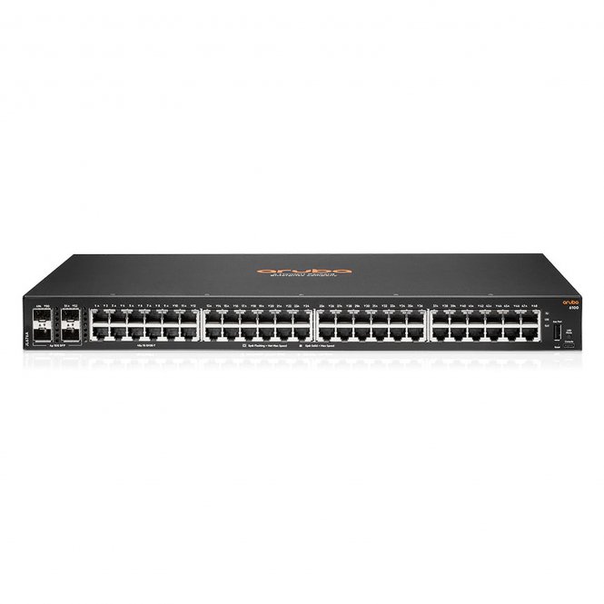 HPE Aruba Switch CX 6100 48G 4SFP+ 48xGBit/4xSFP+ JL676A 