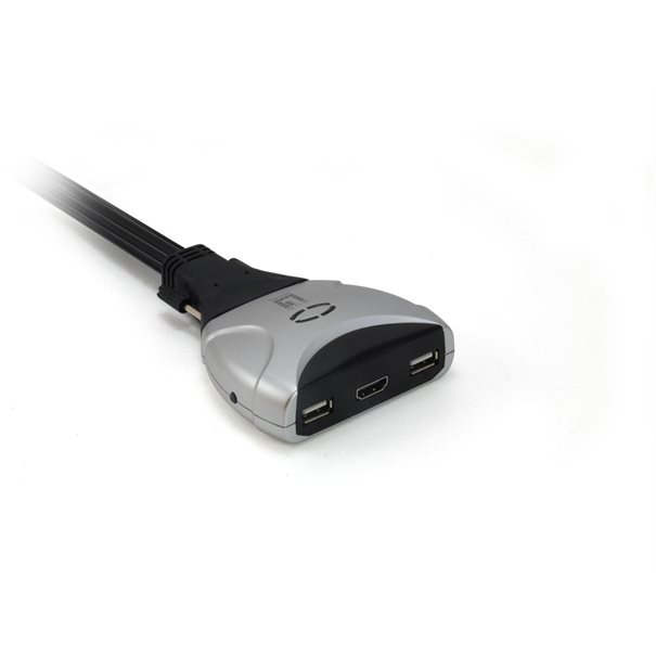 LevelOne KVM-Switch 2 PC HDMI+USB 