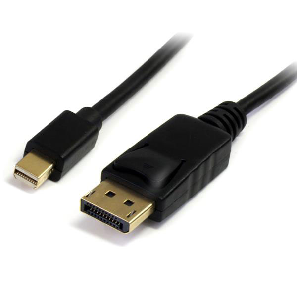 StarTech.com Câble adaptateur Mini DisplayPort vers DisplayPort 1.2 de 2m - Cordon Mini DP à DP avec support HBR2 M/M - DisplayPort 4k - Câble DisplayPort - Mini DisplayPort (M) pour DisplayPort (M) - 2 m - verrouillé - noir 