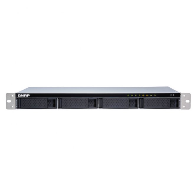 1U 4Bay NAS 2GB RAM 10Gbe Black 