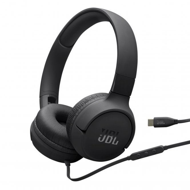 JBL TUNE 520C Noir Casque supra-auriculaire fermé avec micro intégré - USB-C - disponible 48 / 72h 