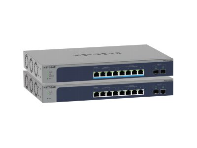 Netgear 10Port Switch 100/1000/10000 MS510TXUP 8-Port Multi-Gb/10G Eth Ultra60 PoE++ Smart Mngd 