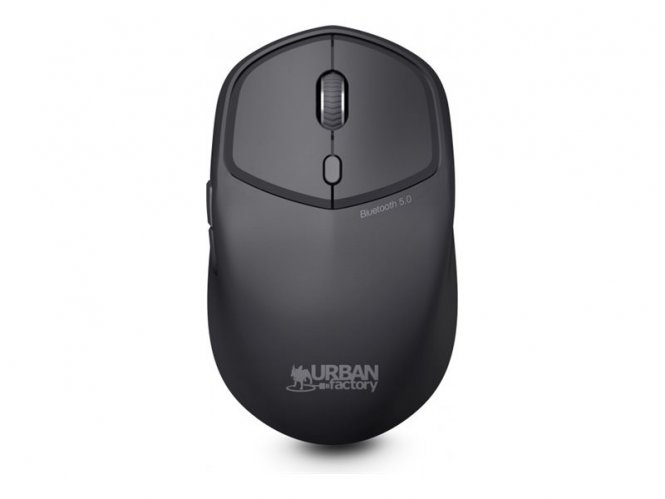 Urban Factory Onlee Color - souris - ambidextre, 1600 dpi - Bluetooth 5.0 LE - noir 