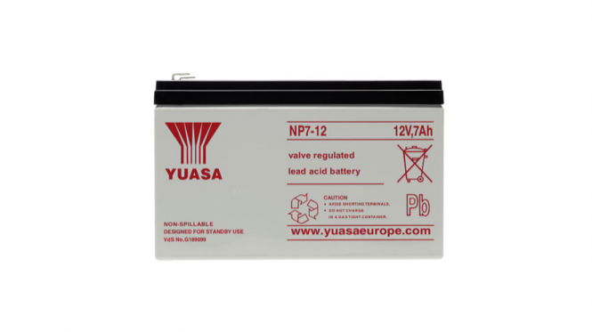 YUASA Batterie plomb-acide NP7-12 7Ah 