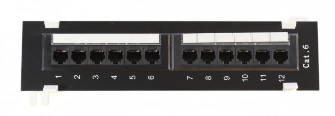 MicroConnect UTP Cat. 6 Patch panel, 12port 