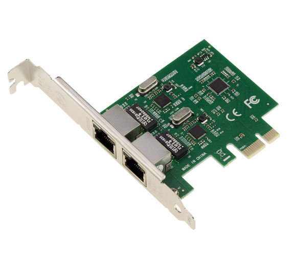 PCIe 2 ports RJ45 Gigabit Ethernet 10 100 1000Mbps