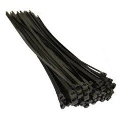 SERRES CABLES NOIR 203x3,6 mm (LOT DE 1KPCS) - disponible 15 jours