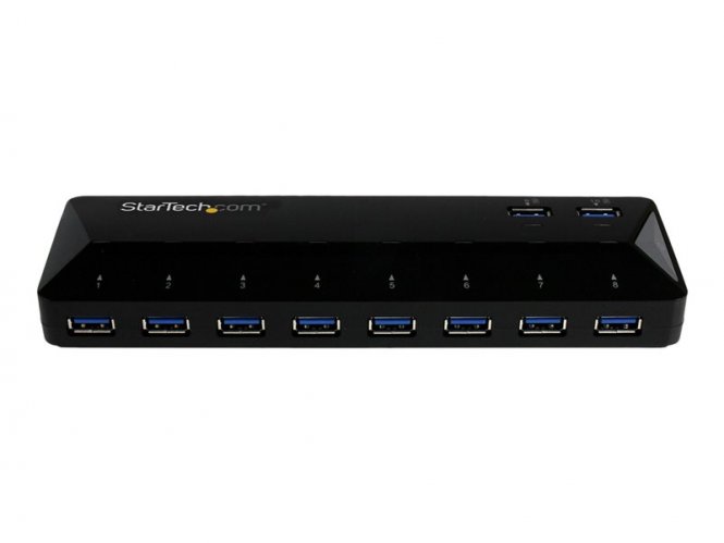 StarTech.com Hub USB 3.0 à 10 ports avec ports de charge et synchronisation - Concentrateur USB avec ports de charge rapide - 2x 1,5 A - Commutateur de partage des périphériques USB - 10 x SuperSpeed USB 3.0 - de bureau - pour P/N: DKWG30DPHPD, DKWG30DPHP 