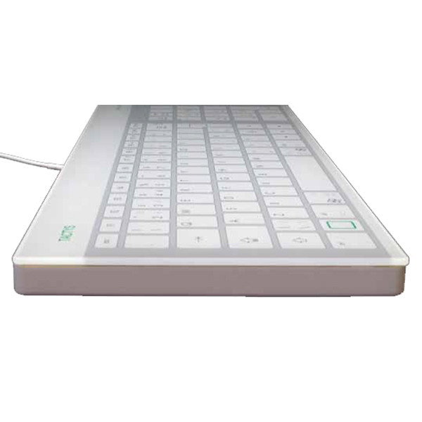 Clavier ergonomique en verre trempé TACTYS SLIM 711 