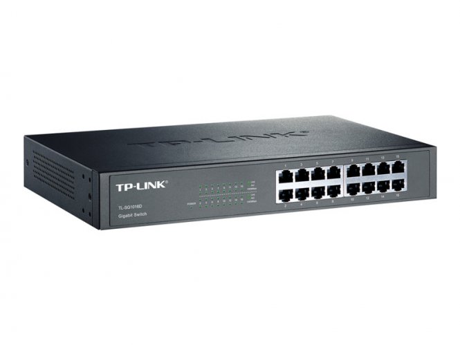 TP-LINK Switch TL-SG1016D 16xGBit Unmanaged Desktop 