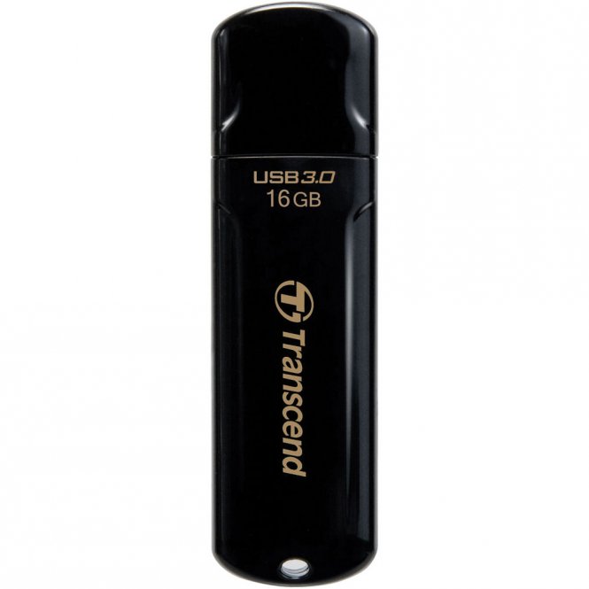 Transcend JetFlash 700 - Clé USB - 16 Go - USB 3.0 - noir 