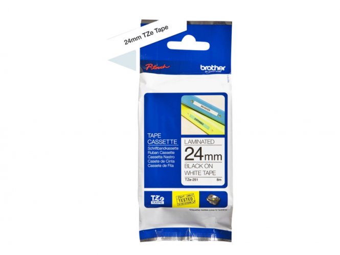 Brother  - ruban laminé- 1 cassette(s) - Rouleau (2,4 cm x 8 m) 