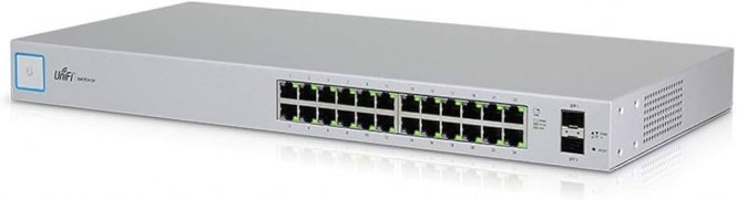 Ubiquiti Switch UniFi 24xRJ45 GBit/2xSFP Managed PoE+ (250W) 19" Rack-Mountable 